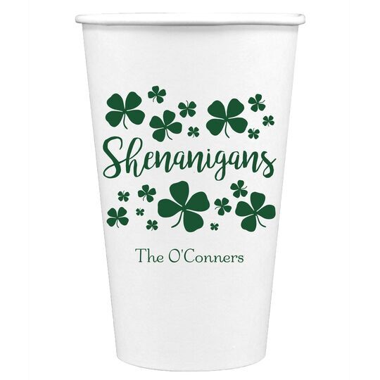Shenanigans Paper Coffee Cups